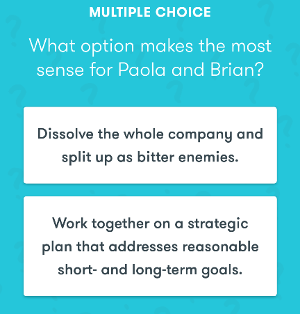 What option makes the most sense for paola ans brian